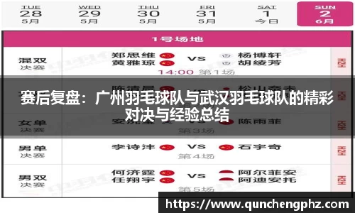 赛后复盘：广州羽毛球队与武汉羽毛球队的精彩对决与经验总结